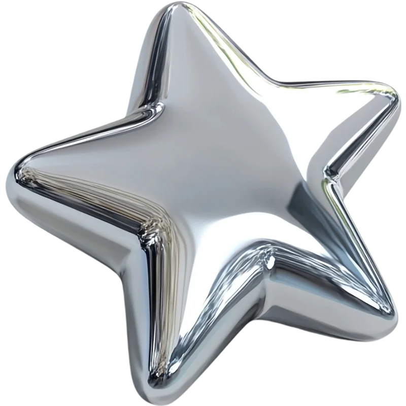 Silver star object